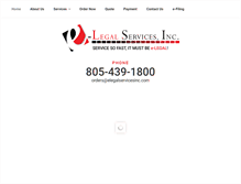 Tablet Screenshot of elegalservicesinc.com